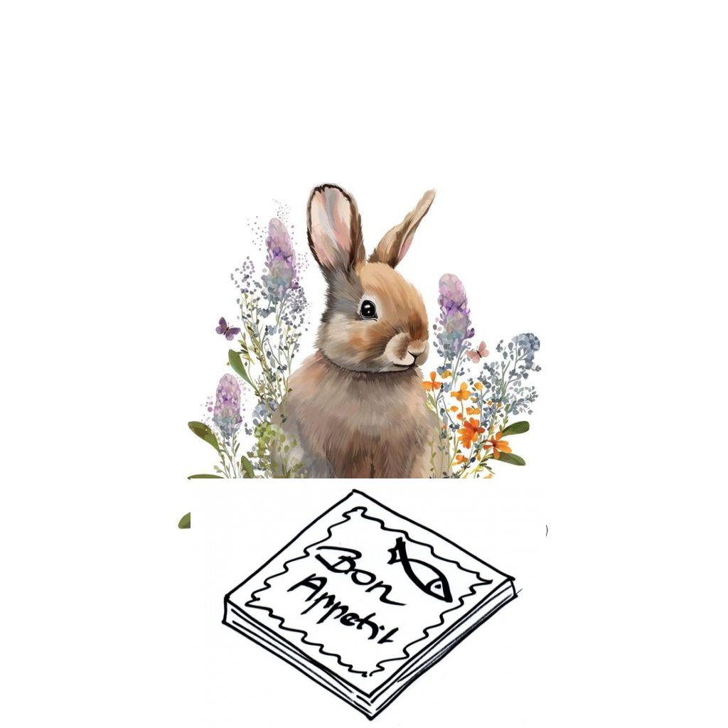  Belle Bunny húsvéti Szalvéta